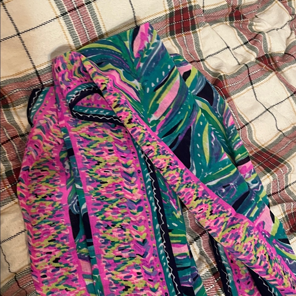 Vibrant Multi-Color Patterned Scarf - image 6
